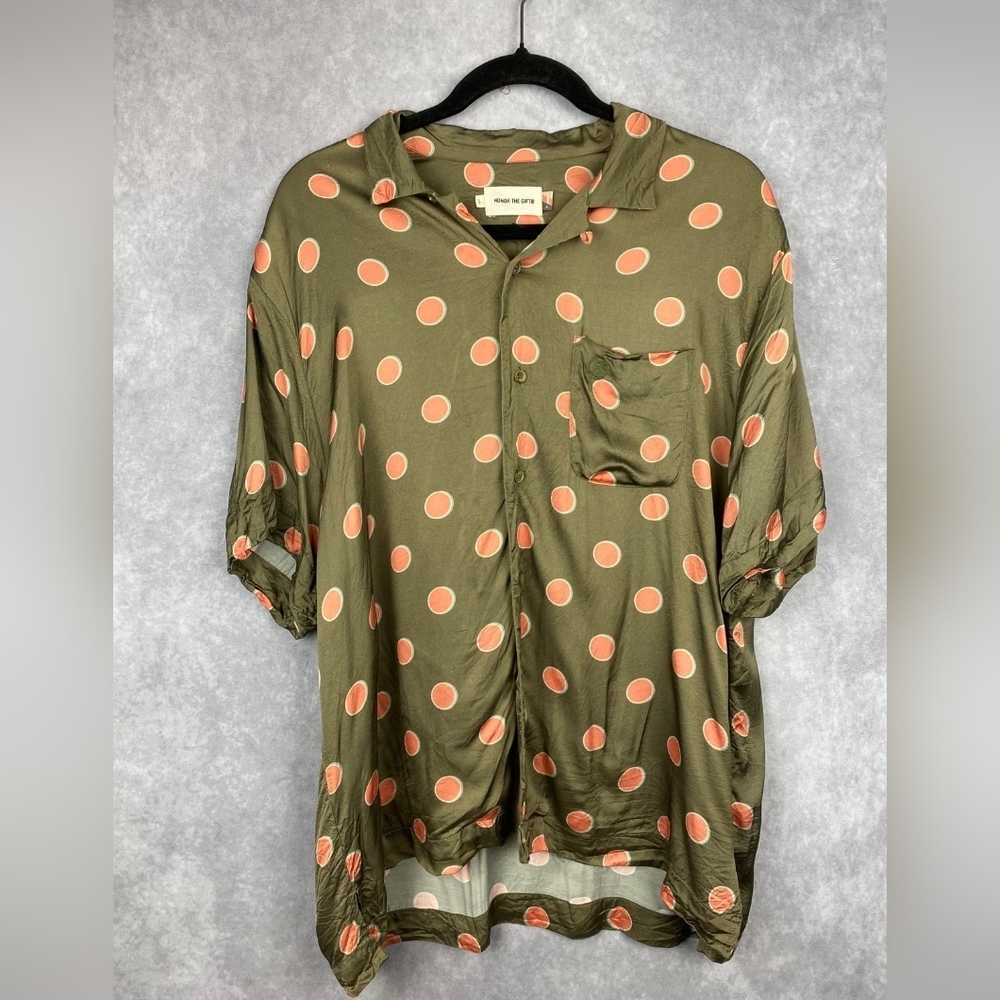 Honor The Gift Century Camp Button-Up Shirt Size L‎ Viscose